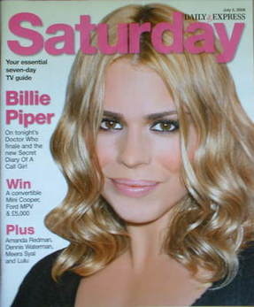 <!--2008-07-05-->Saturday magazine - Billie Piper cover (5 July 2008)