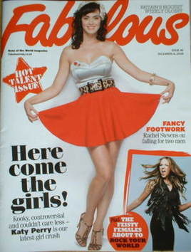 <!--2008-12-14-->Fabulous magazine - Katy Perry cover (14 December 2008)