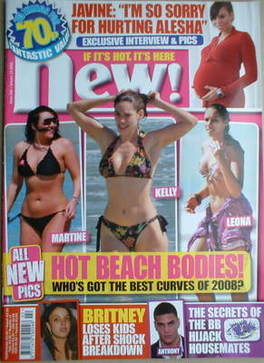 New magazine - 14 January 2008 - Martine McCutcheon, Kelly Brook, Leona Lewis cover