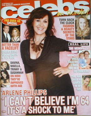 <!--2007-09-16-->Celebs magazine - Arlene Phillips cover (16 September 2007
