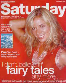<!--2004-01-03-->Saturday magazine - Tamzin Outhwaite cover (3 January 2004