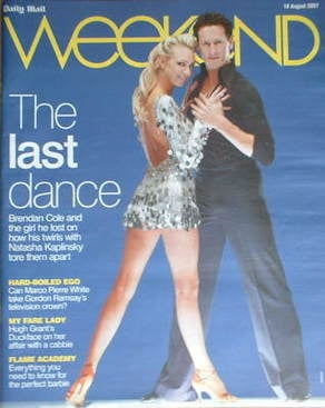 Weekend magazine - Brendan Cole and Camilla Dallerup cover (18 August 2007)