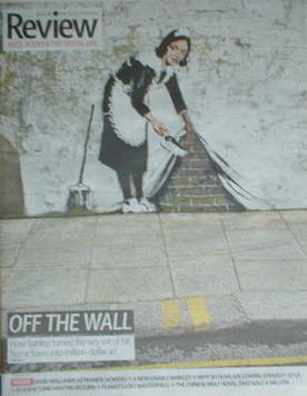 The Daily Telegraph Review newspaper supplement - 29 March 2008 - Banksy artwork cover