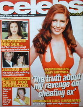 <!--2005-02-20-->Celebs magazine - Amy Nuttall cover (20 February 2005)