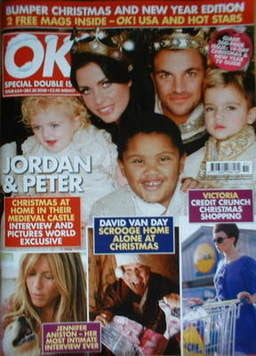 OK! magazine - Jordan Katie Price and Peter Andre and family cover (30 December 2008 - Issue 654)