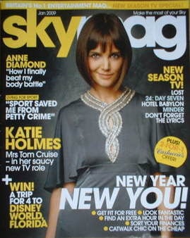 Sky TV magazine - January 2009 - Katie Holmes cover