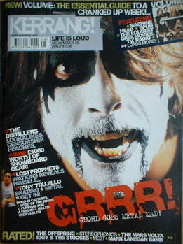Kerrang magazine - Dave Grohl cover (29 November 2003 - Issue 983)