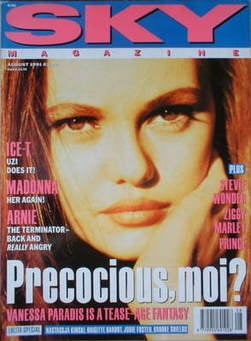 <!--1991-08-->Sky magazine - Vanessa Paradis cover (August 1991)