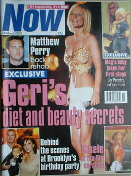 Now magazine - Geri Halliwell cover (14 March 2001)