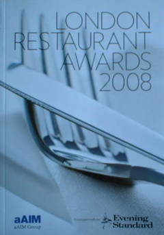 <!--2008-01-->Evening Standard booklet - London Restaurant Awards 2008