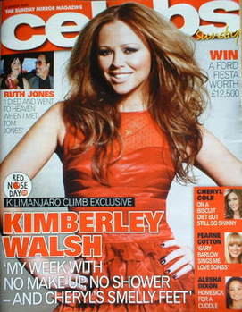 Celebs magazine - Kimberley Walsh cover (8 March 2009)