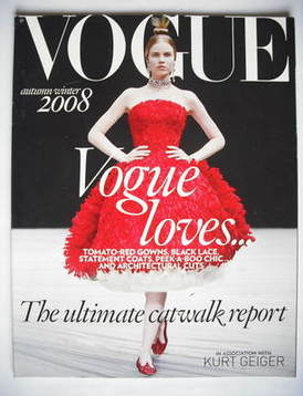 British Vogue supplement - The Ultimate Catwalk Report (Autumn/Winter 2008)