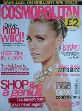 Cosmopolitan magazine (January 2008 - Katie Price cover)