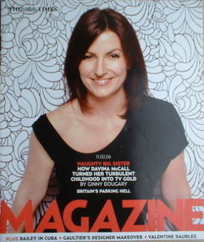 The Times magazine - Davina McCall cover (11 February 2006)