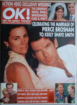 OK! magazine - Pierce Brosnan and Keely Shaye Smith cover (10 August 2001 - Issue 276)