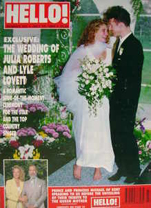 Hello! magazine - Julia Roberts and Lyle Lovett cover (10 July 1993 - Issue 261)