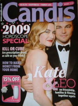 Candis magazine - January 2009 - Kate Winslet and Leonardo DiCaprio cover