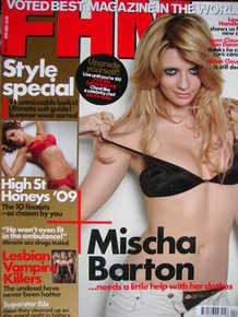 FHM magazine - Mischa Barton cover (April 2009)