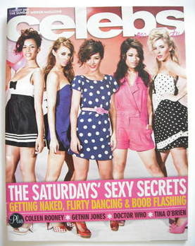 Celebs magazine - The Saturdays cover (9 August 2009)