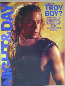 Night & Day magazine - Brad Pitt Troy cover (25 April 2004)