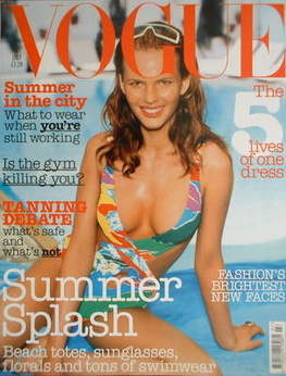 British Vogue magazine - July 2003 - Anne Vyalitsyna cover