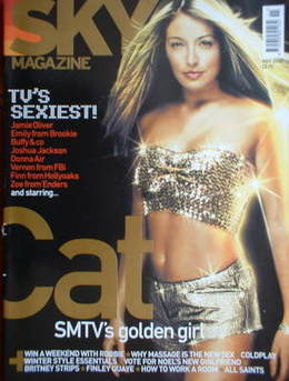 Sky magazine - Cat Deeley cover (November 2000)