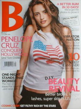 B magazine - Penelope Cruz cover (April 2001)