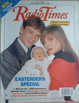 Radio Times magazine - Adam Woodyatt and Michelle Collins cover (17-23 February 1990)
