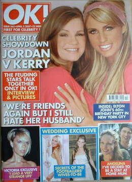 OK! magazine - Jordan Katie Price and Kerry Katona cover (3 April 2007 - Issue 565)