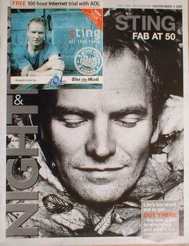 Night & Day magazine - Sting cover (4 November 2001)