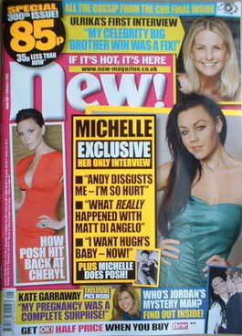 <!--2009-02-02-->New magazine - 2 February 2009 - Michelle Heaton cover