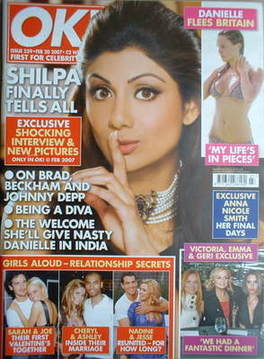 OK! magazine - Shilpa Shetty cover (20 February 2007 - Issue 559)