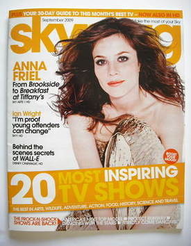 Sky TV magazine - September 2009 - Anna Friel cover