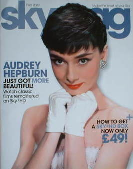 Sky TV magazine - February 2009 - Audrey Hepburn cover