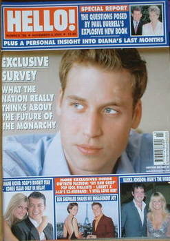 Hello! magazine - Prince William cover (4 November 2003 - Issue 789)