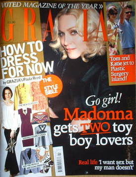 <!--2009-02-16-->Grazia magazine - Madonna cover (16 February 2009)