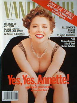 Vanity Fair magazine - Annette Bening cover (June 1992)