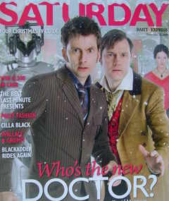 <!--2008-12-20-->Saturday magazine - David Tennant and David Morrissey cove