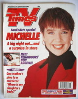 <!--1992-11-07-->TV Times magazine - Susan Tully cover (7-13 November 1992)