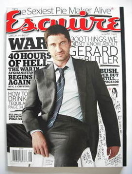Esquire magazine - Gerard Butler cover (August 2009 - US Edition)