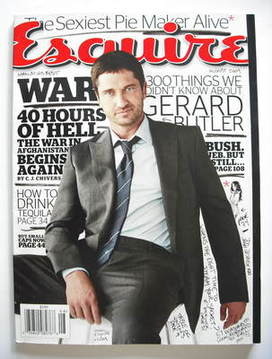 <!--2009-08-->Esquire magazine - Gerard Butler cover (August 2009 - US Edit