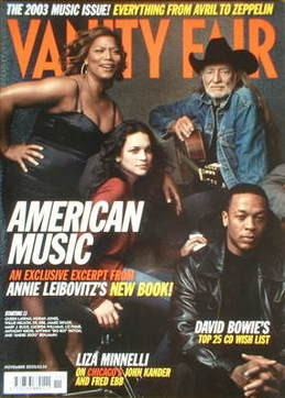 Vanity Fair magazine - American Music cover (November 2003)