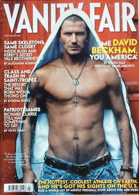Vanity Fair magazine - David Beckham cover (July 2004)