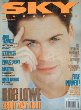 <!--1990-05-->Sky magazine - Rob Lowe cover (May 1990)