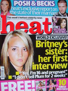 Heat magazine - Jamie Lynn Spears cover (5-11 January 2008)