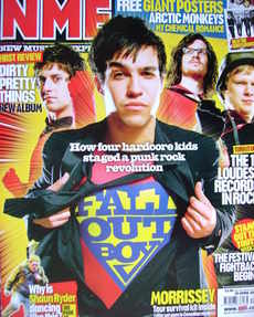 NME magazine - Fall Out Boy cover (22 April 2006)