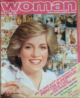 <!--1983-04-09-->Woman magazine - Princess Diana cover (9 April 1983)