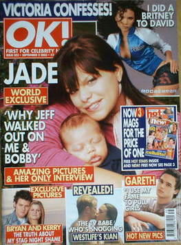 OK! magazine - Jade Goody and Bobby cover (2 September 2003 - Issue 382)