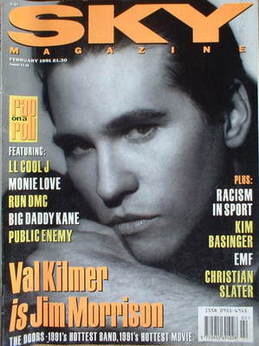 <!--1991-02-->Sky magazine - Val Kilmer cover (February 1991)