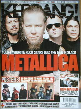 <!--2009-02-28-->Kerrang magazine - Metallica cover (28 February 2009 - Iss